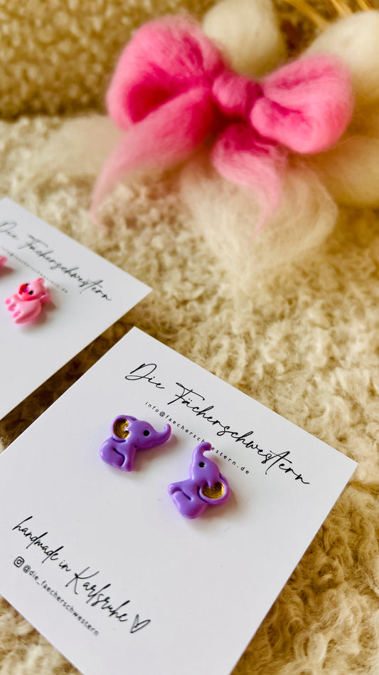 Ohrstecker Schweinchen & Elefant
