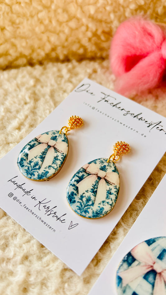 Ostern 🌼 | Ohrringe „Easter Egg“ blau/rosa