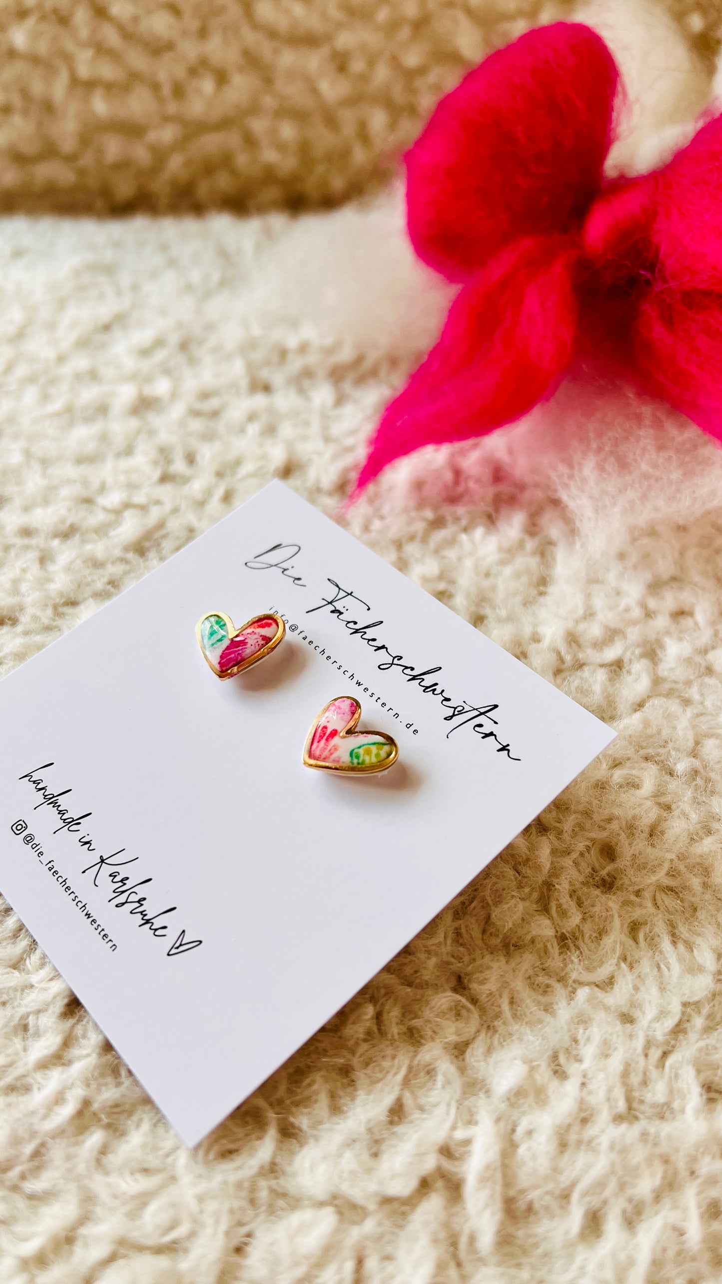 🐚 Herzchen Ohrstecker