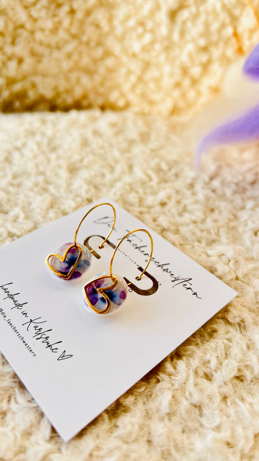 SPRINGVIBES 🌸 | Herzchen Creole | purple Flowers