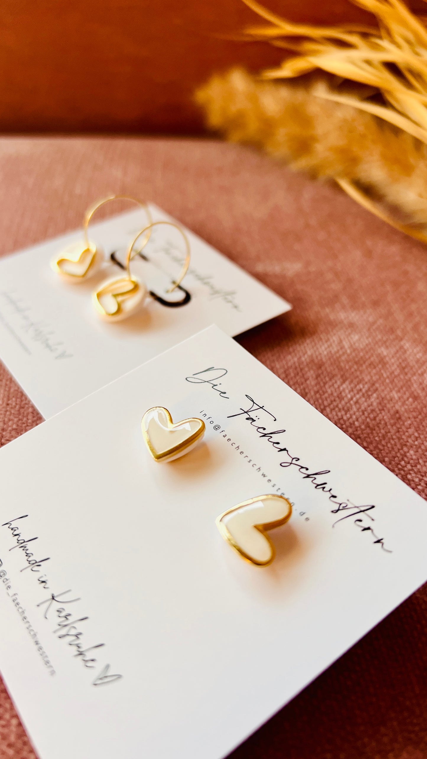 L.O.V.E. ❤️ | Herzchen Bundle - Creole & Stecker (versch. Farben)