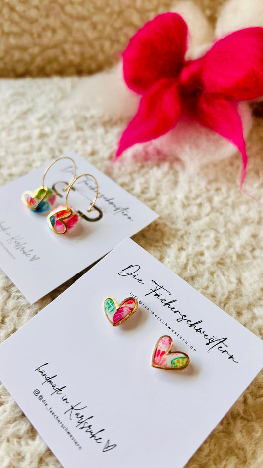 🐚 Herzchen Bundle - Creole & Stecker