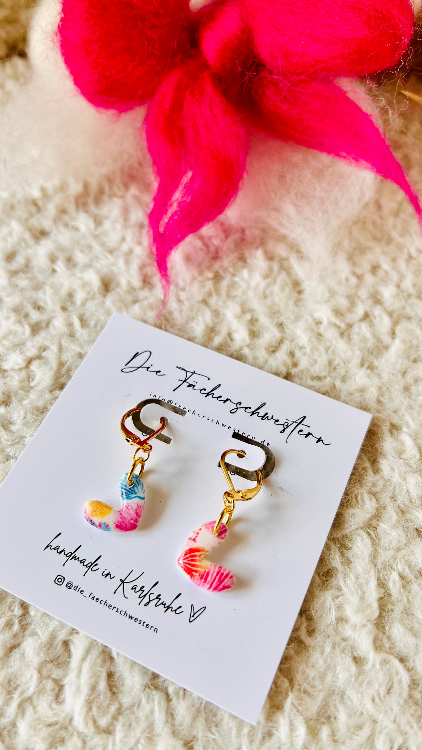 Ohrhänger Herzchen - 🐚