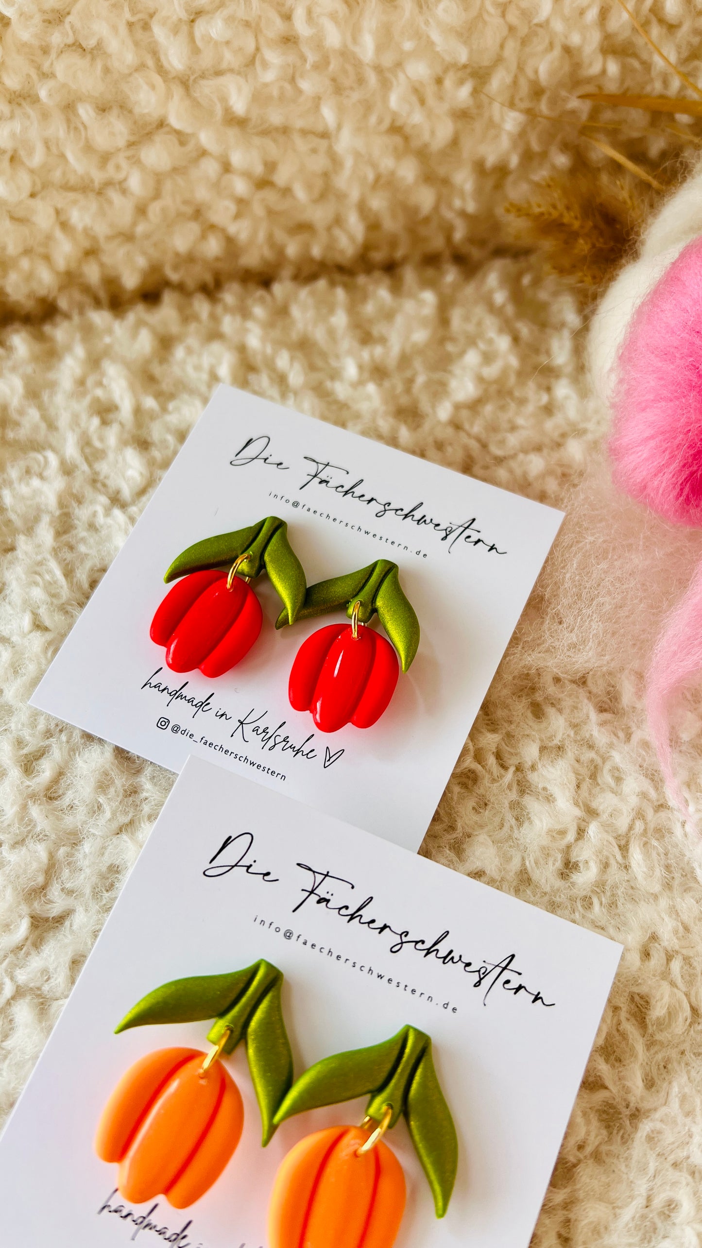 Tulpen-Ohrringe (versch. Farben)