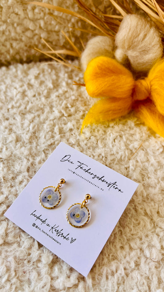 SPRINGVIBES 🌸 | Ohrringe „wildes Stiefmütterchen“ klein