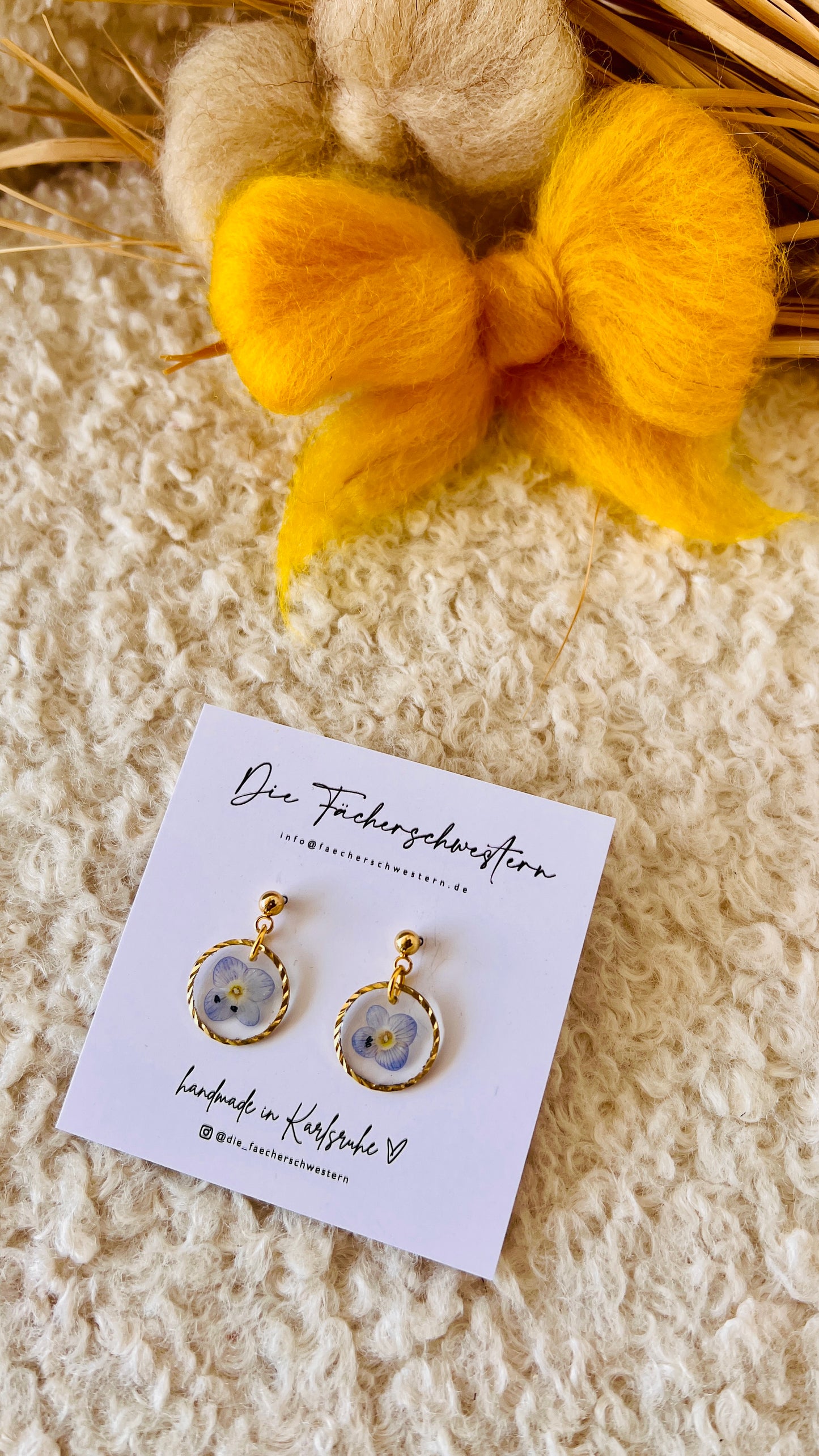 SPRINGVIBES 🌸 | Ohrringe „wildes Stiefmütterchen“ klein