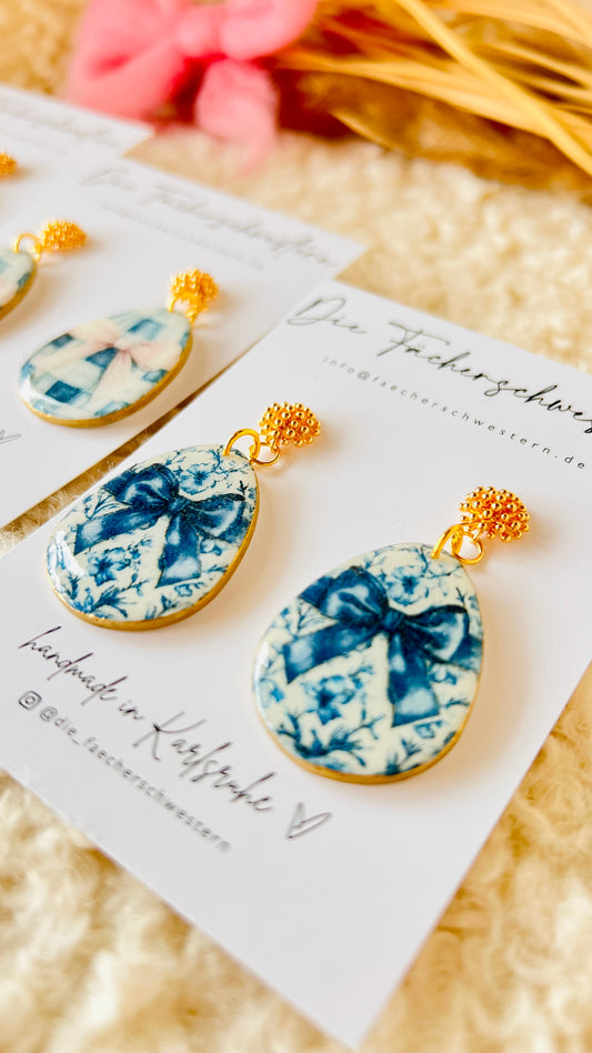 Ostern 🌼 | Ohrringe „Easter Egg“ blau/rosa