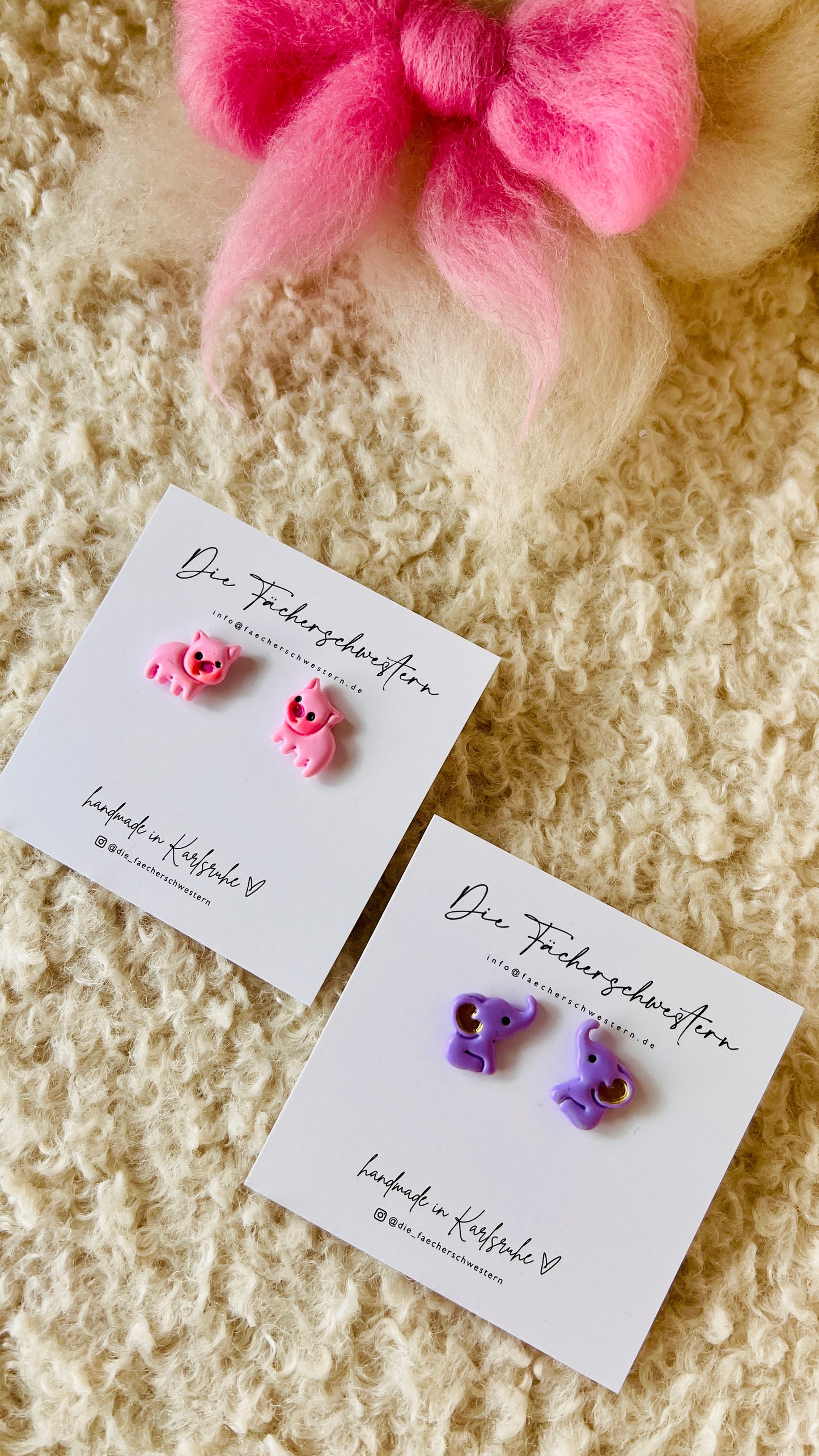 Ohrstecker Schweinchen & Elefant