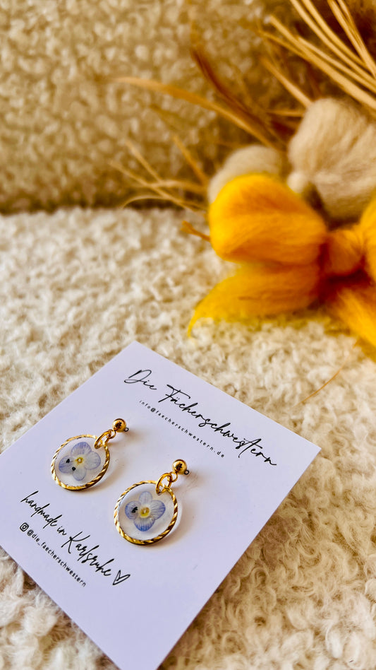 SPRINGVIBES 🌸 | Ohrringe „wildes Stiefmütterchen“ klein