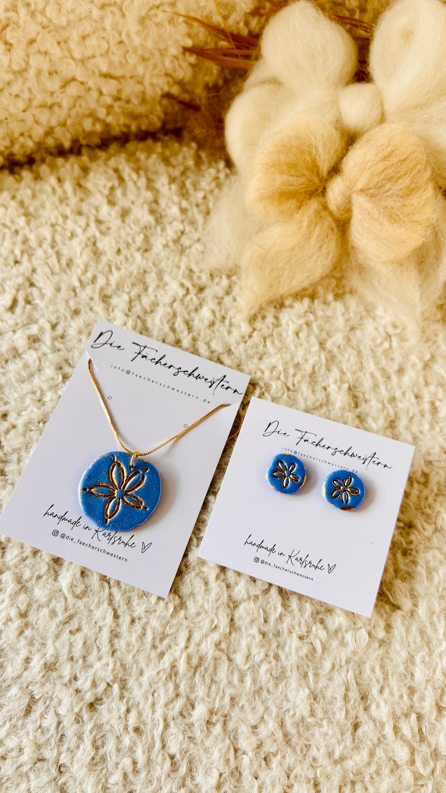 Sand & Sea 🐚 | Bundle Halskette & Stecker „Sanddollar“
