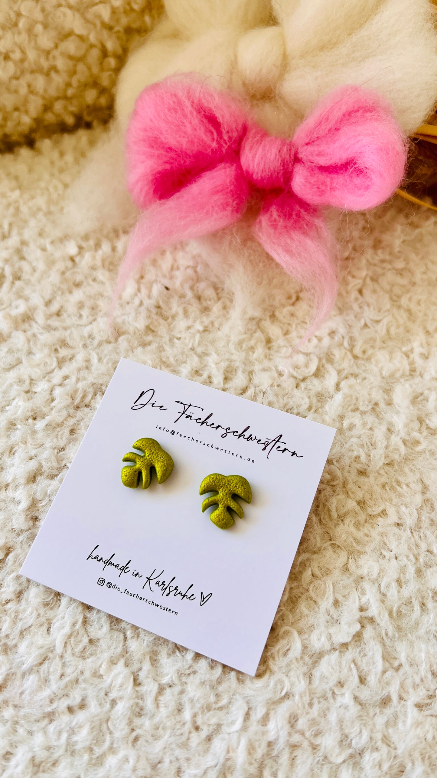 Sand & Sea 🐚 | Ohrstecker Monstera
