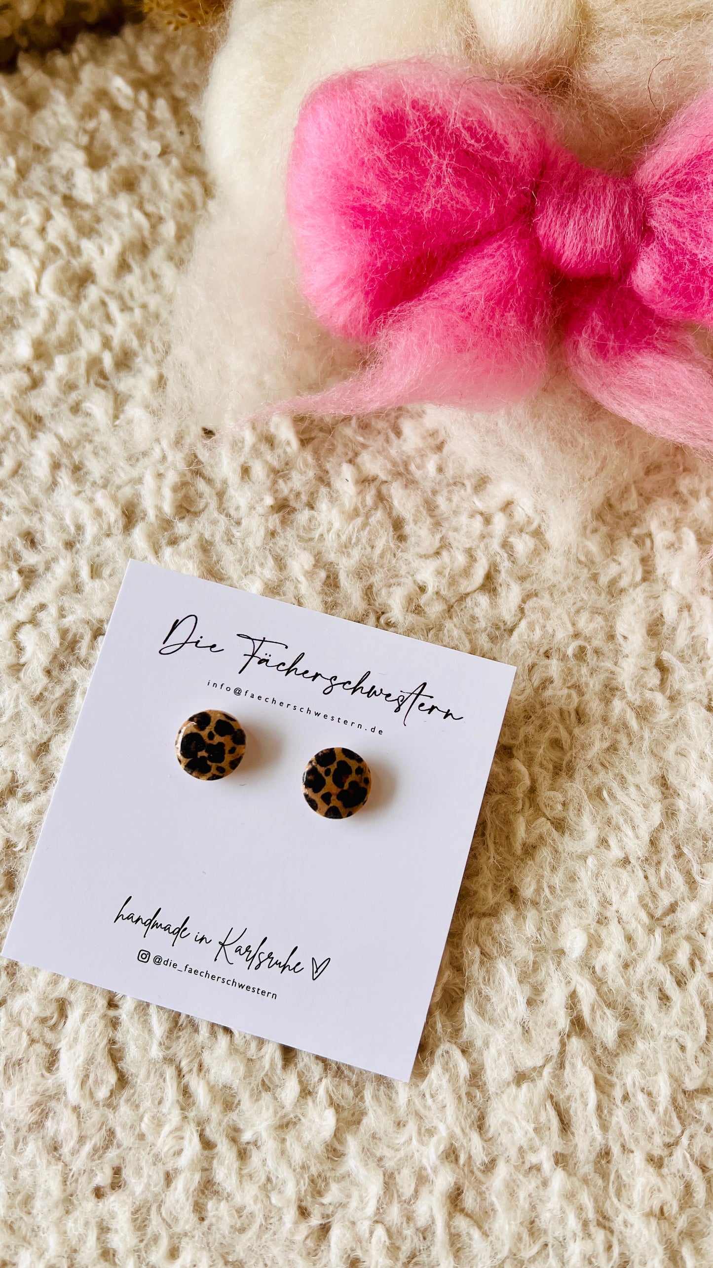 Ohrstecker - Leoprint/braun