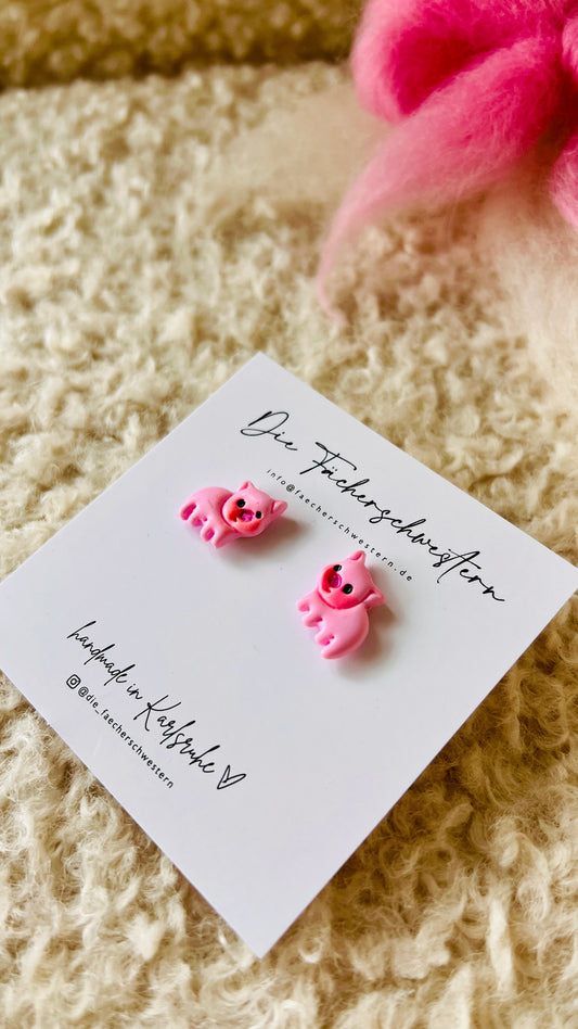 Ohrstecker Schweinchen & Elefant