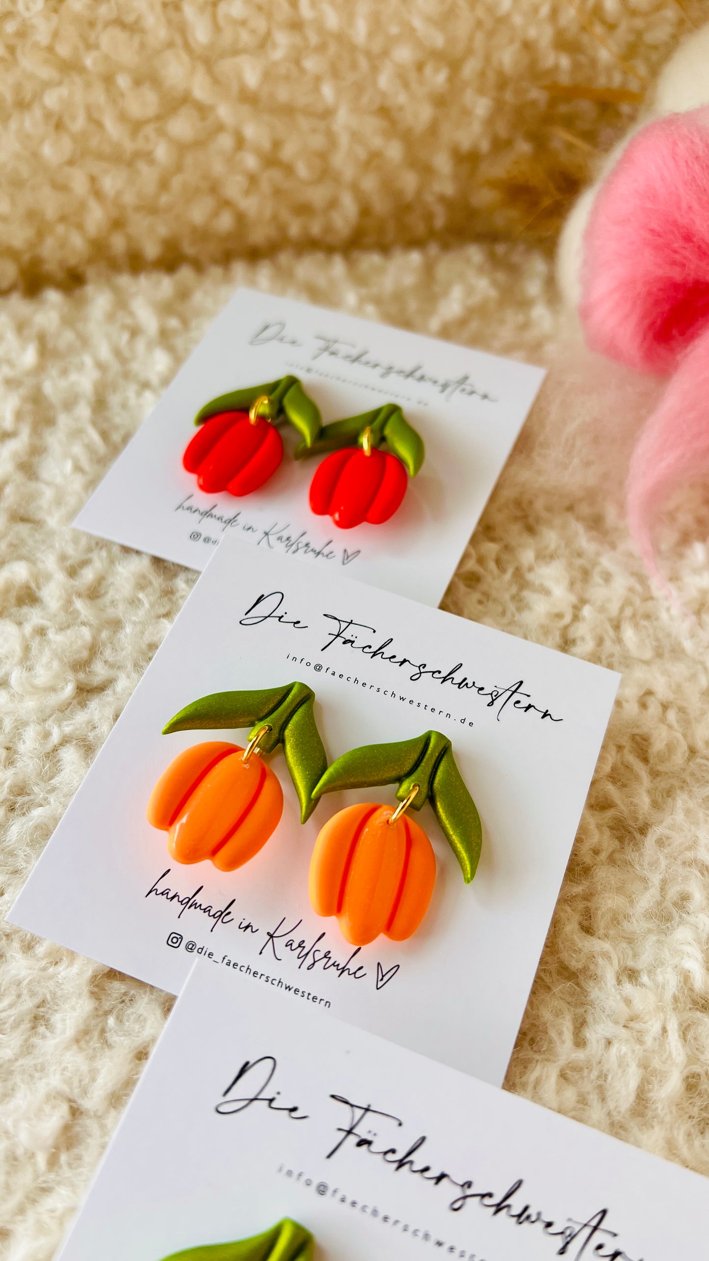 Tulpen-Ohrringe (versch. Farben)