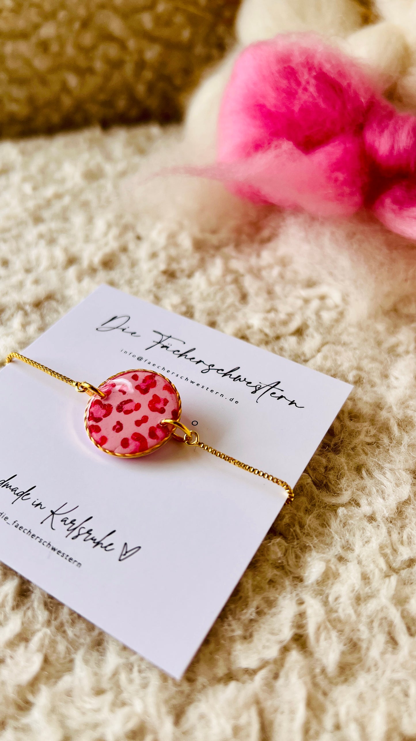 Leo Armband rosa