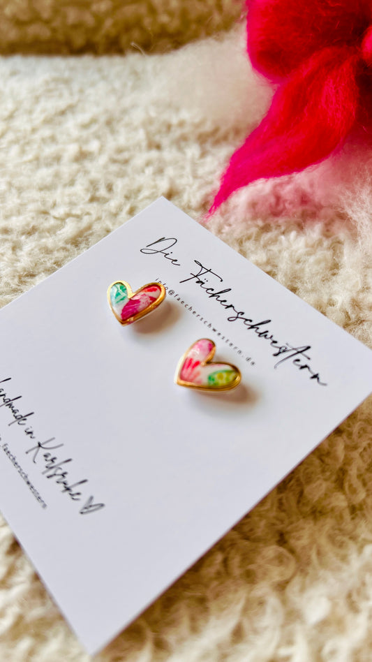 🐚 Herzchen Ohrstecker