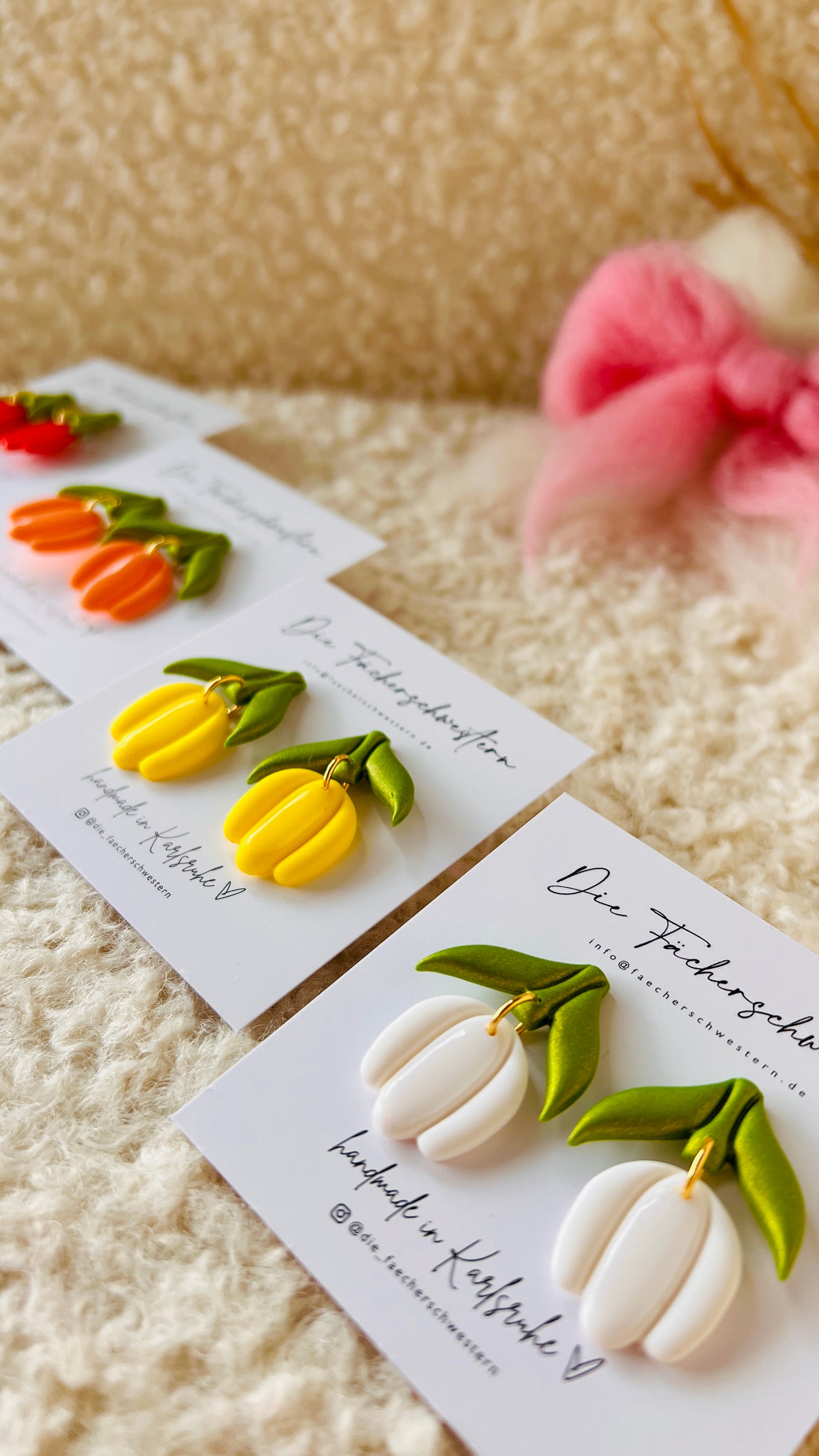 Tulpen-Ohrringe (versch. Farben)