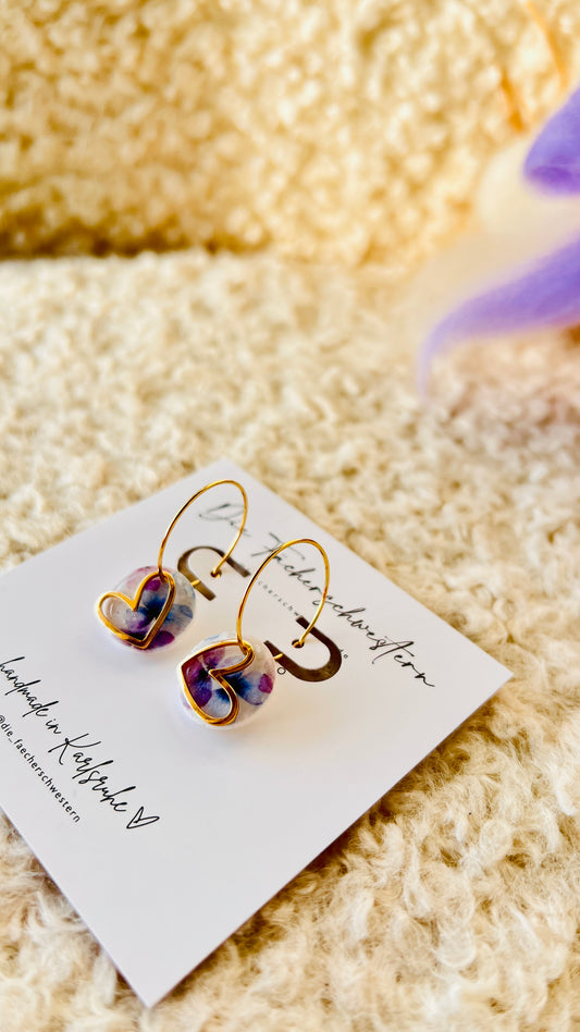 SPRINGVIBES 🌸 | Herzchen Creole | purple Flowers