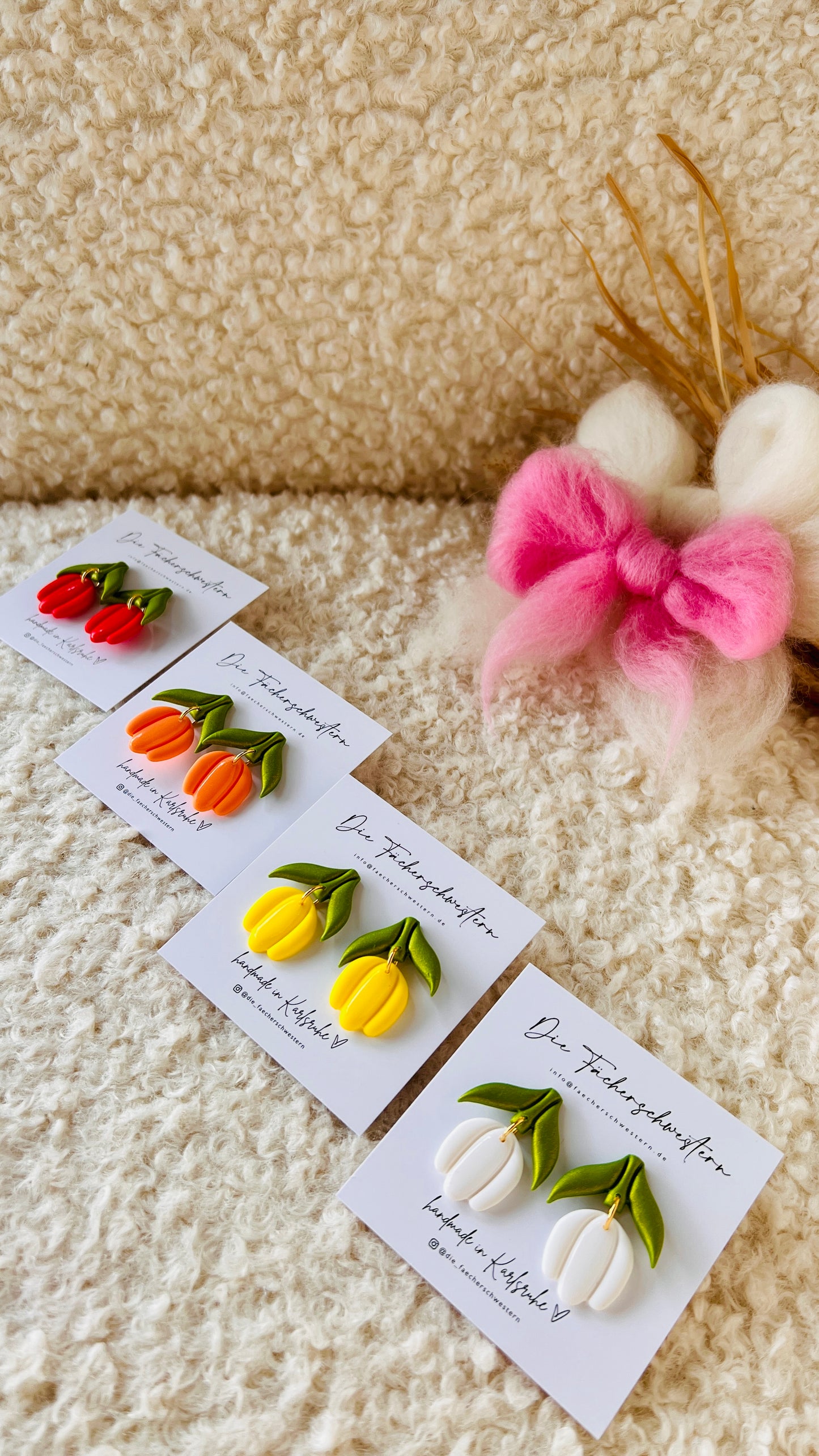 Tulpen-Ohrringe (versch. Farben)