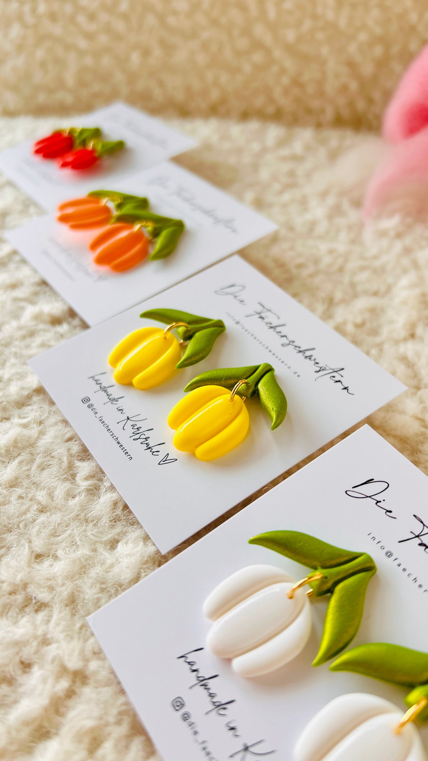 Tulpen-Ohrringe (versch. Farben)