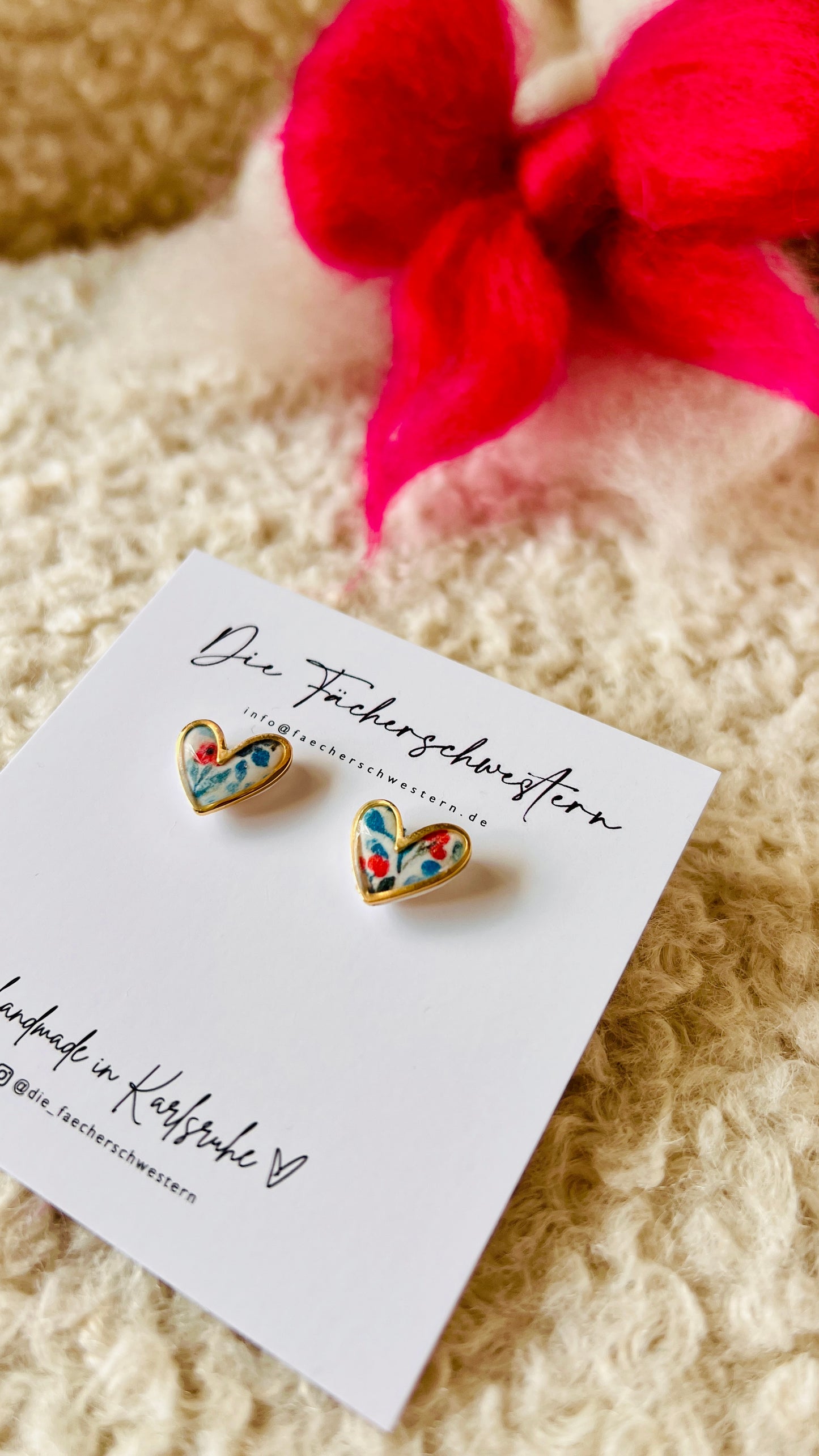 💙🤍❤️Herzchen Ohrstecker