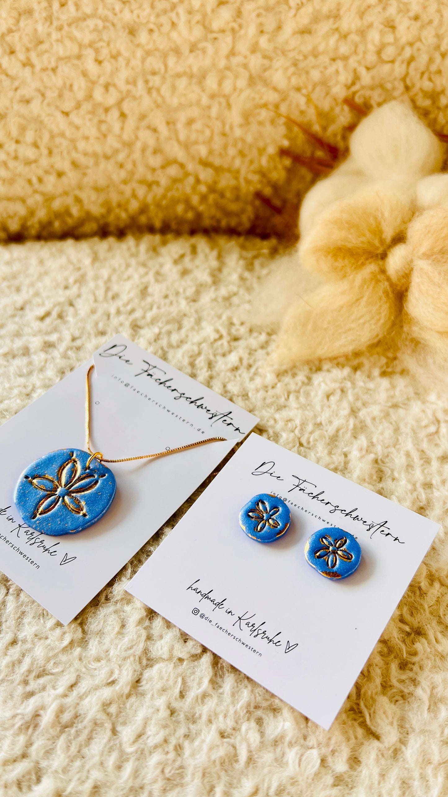 Sand & Sea 🐚 | Bundle Halskette & Stecker „Sanddollar“