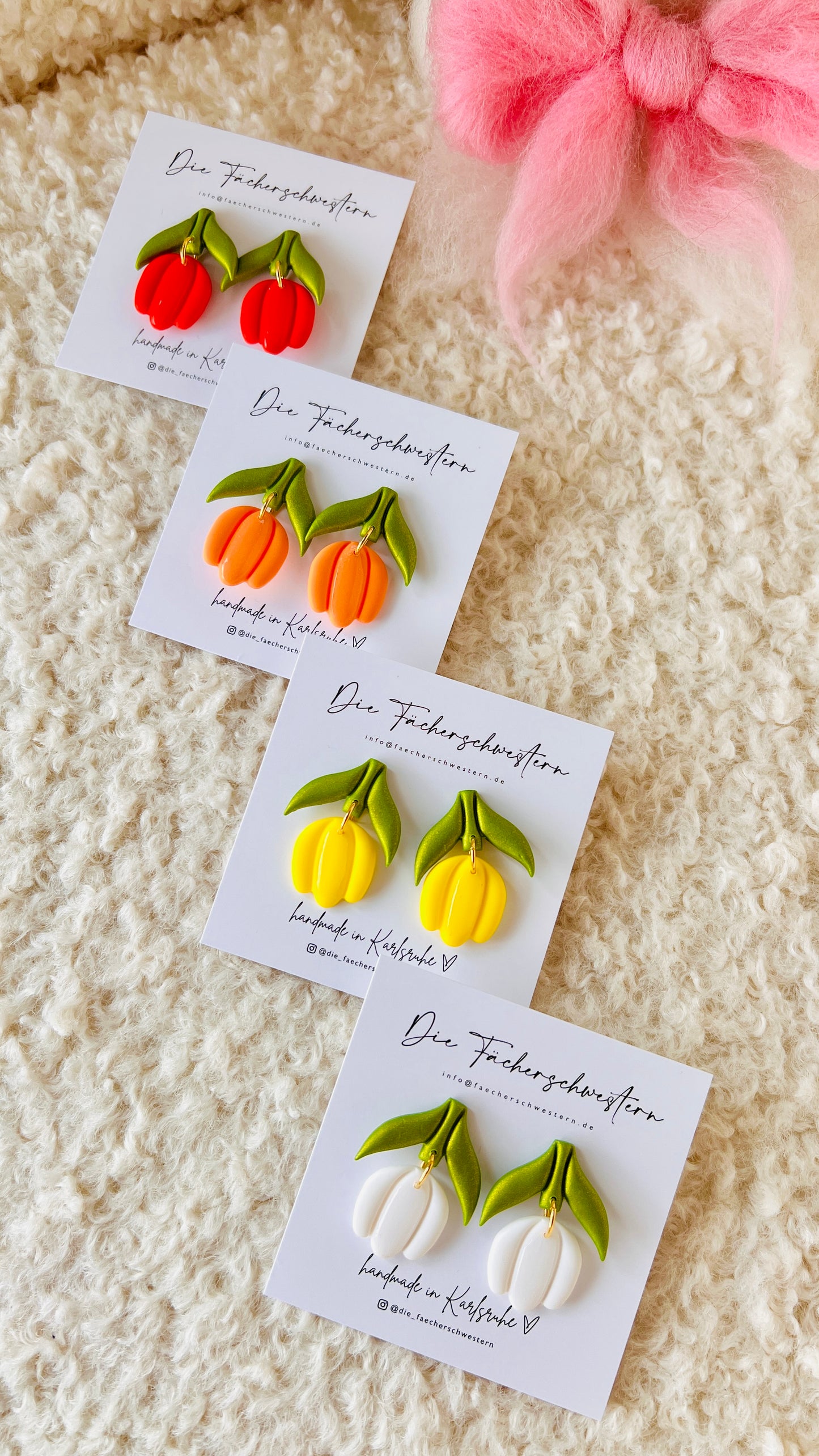 Tulpen-Ohrringe (versch. Farben)