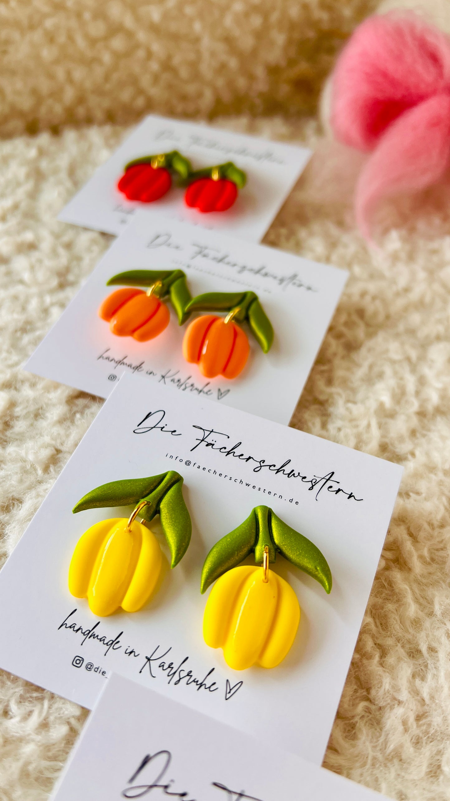 Tulpen-Ohrringe (versch. Farben)