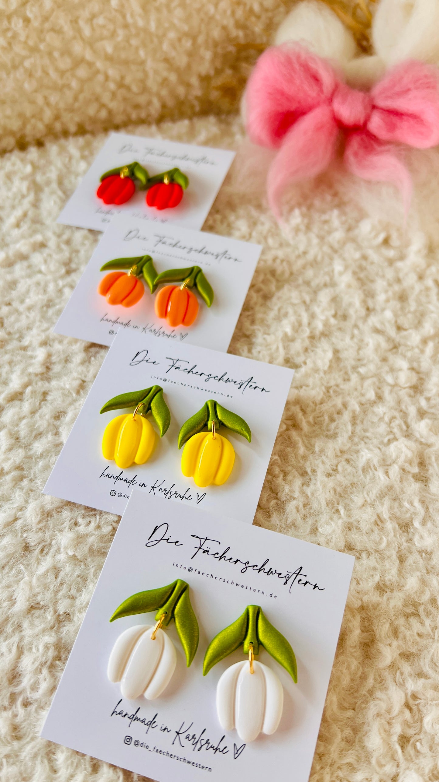 Tulpen-Ohrringe (versch. Farben)