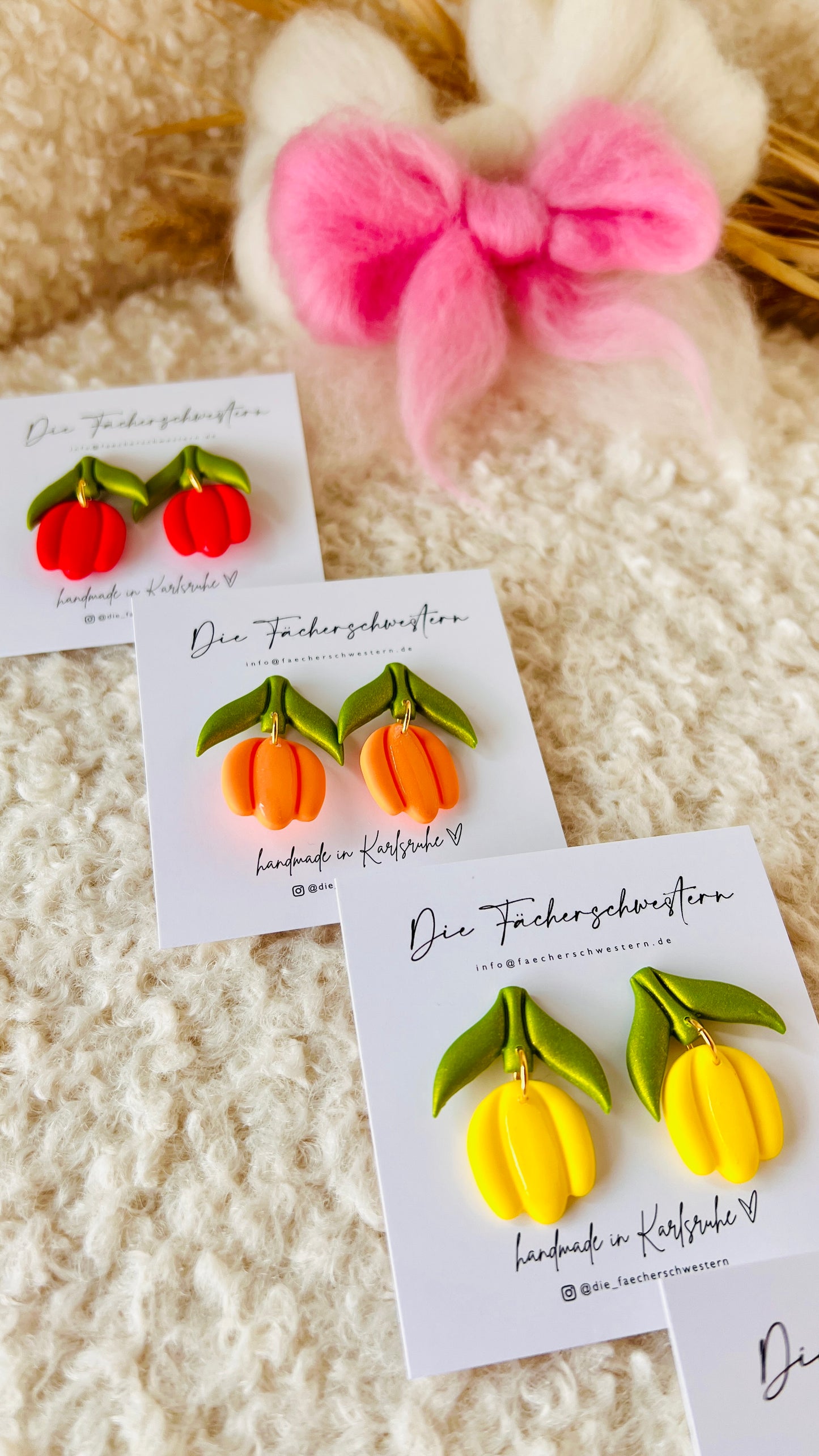 Tulpen-Ohrringe (versch. Farben)