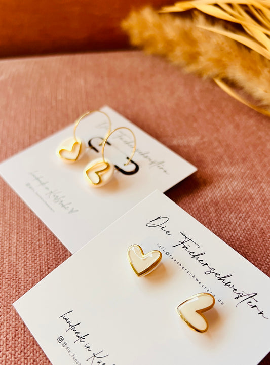 L.O.V.E. ❤️ | Herzchen Bundle - Creole & Stecker (versch. Farben)