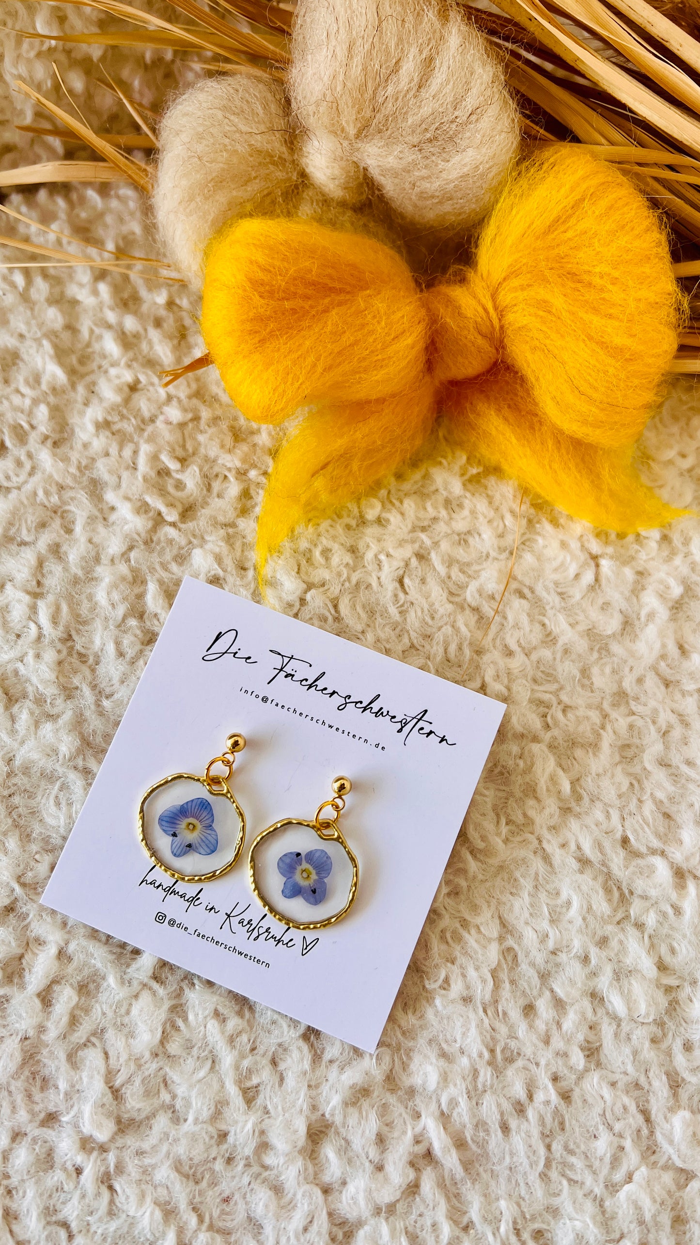 SPRINGVIBES 🌸 | Ohrringe „wildes Stiefmütterchen“ groß