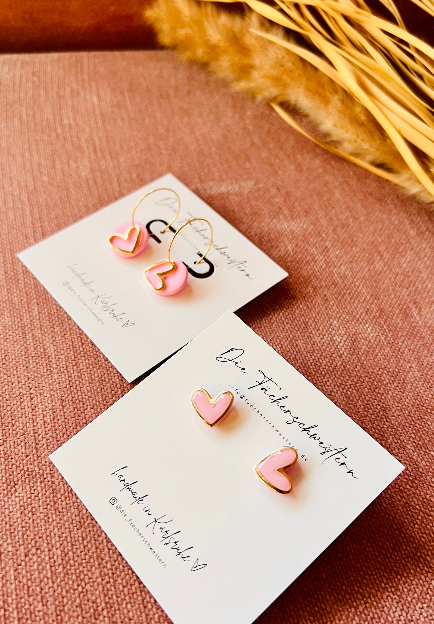 L.O.V.E. ❤️ | Herzchen Bundle - Creole & Stecker (versch. Farben)