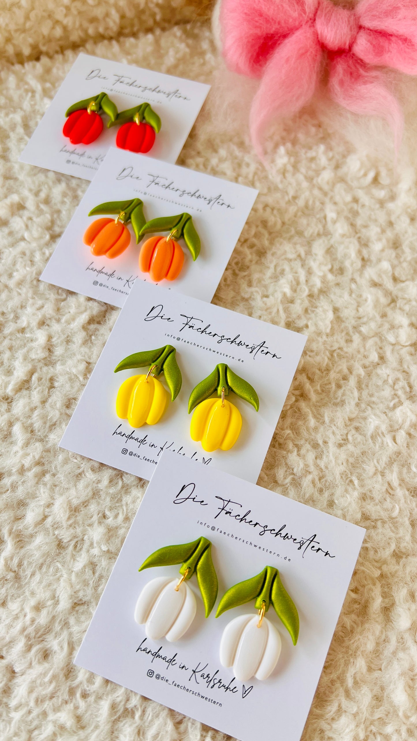 Tulpen-Ohrringe (versch. Farben)