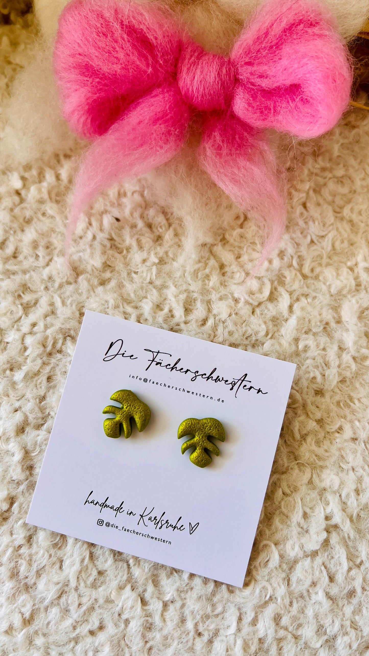 Sand & Sea 🐚 | Ohrstecker Monstera