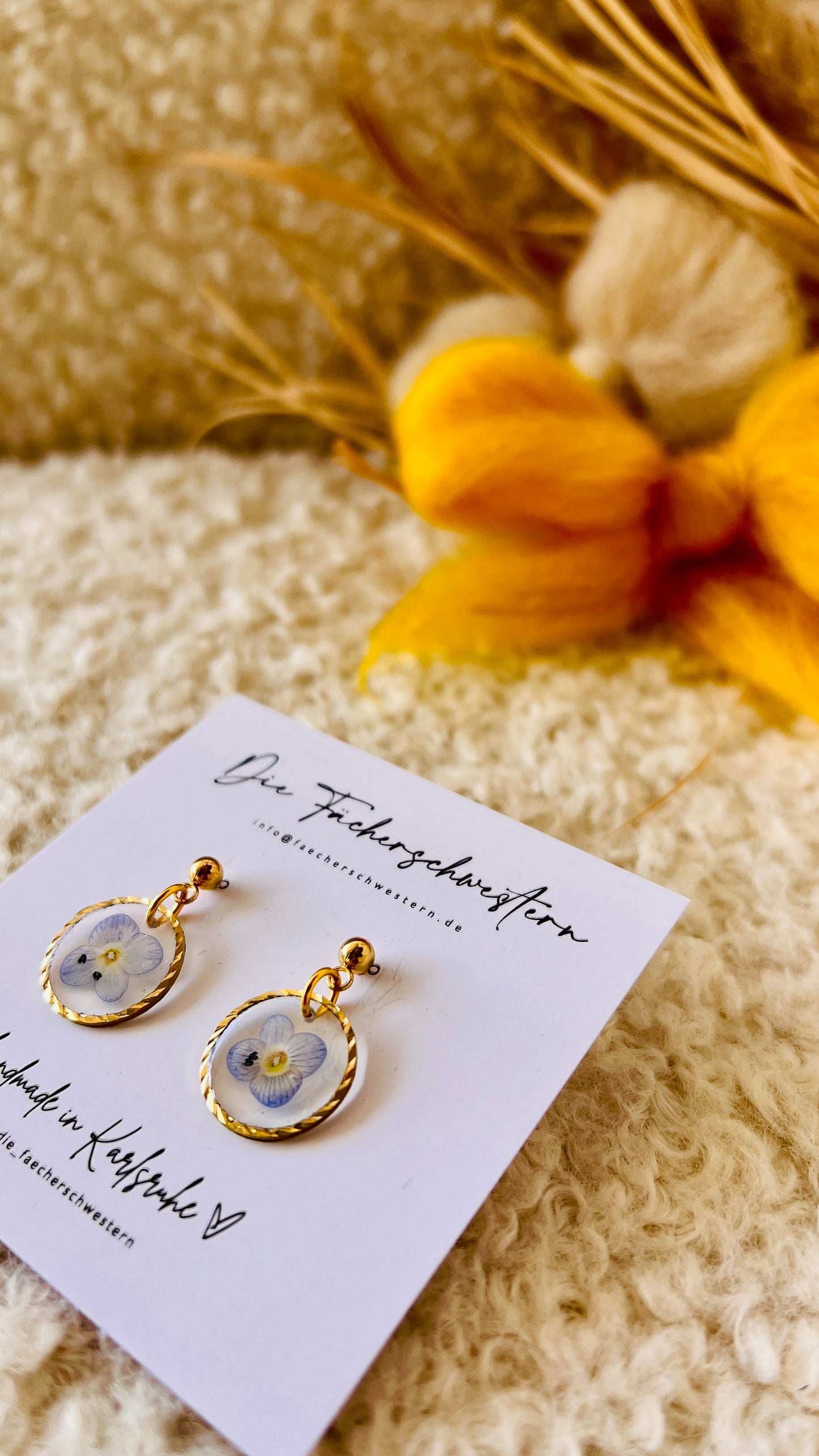 SPRINGVIBES 🌸 | Ohrringe „wildes Stiefmütterchen“ klein